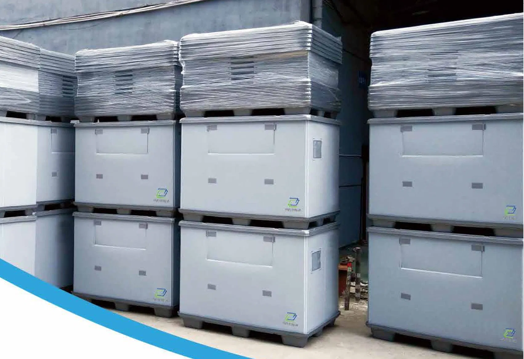 Stackable Reusable Recyclable Collapsible Foldable Honeycomb Plastic Pallet Box