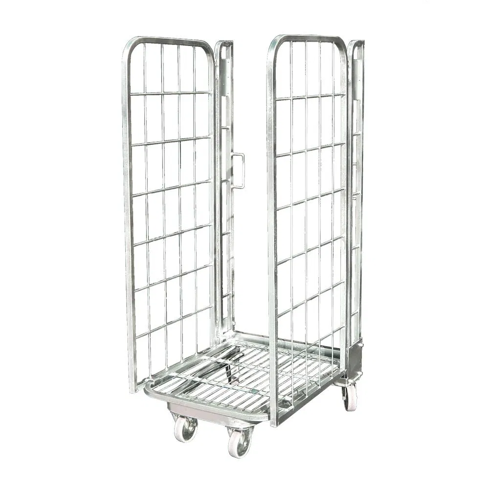 Warehouse Galvanized Wire Roller Cart Wholesale, Cage Trolley