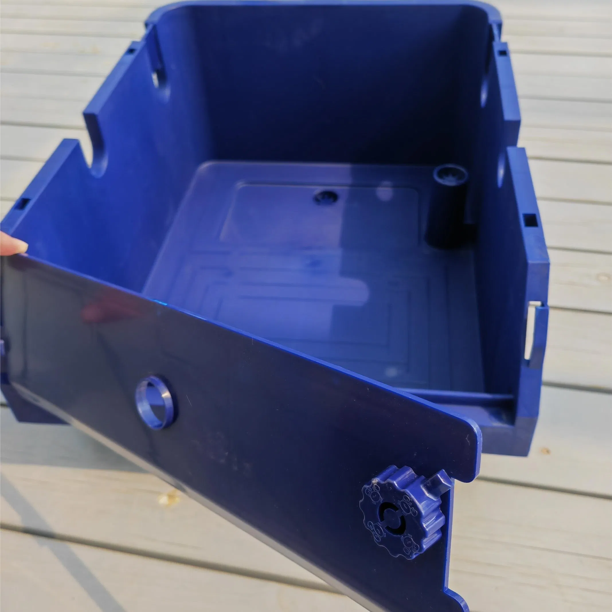 Plastic Crates Crab Lobster Aquaculture Folding Stackable Turnover Box with Lid Plastic Farming System Box
