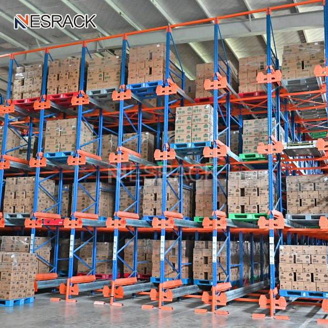 Nesrack Heavy Duty Automation Warehouse Asrs Racking System for Building Materials Warehouse Heavy Goods Placement