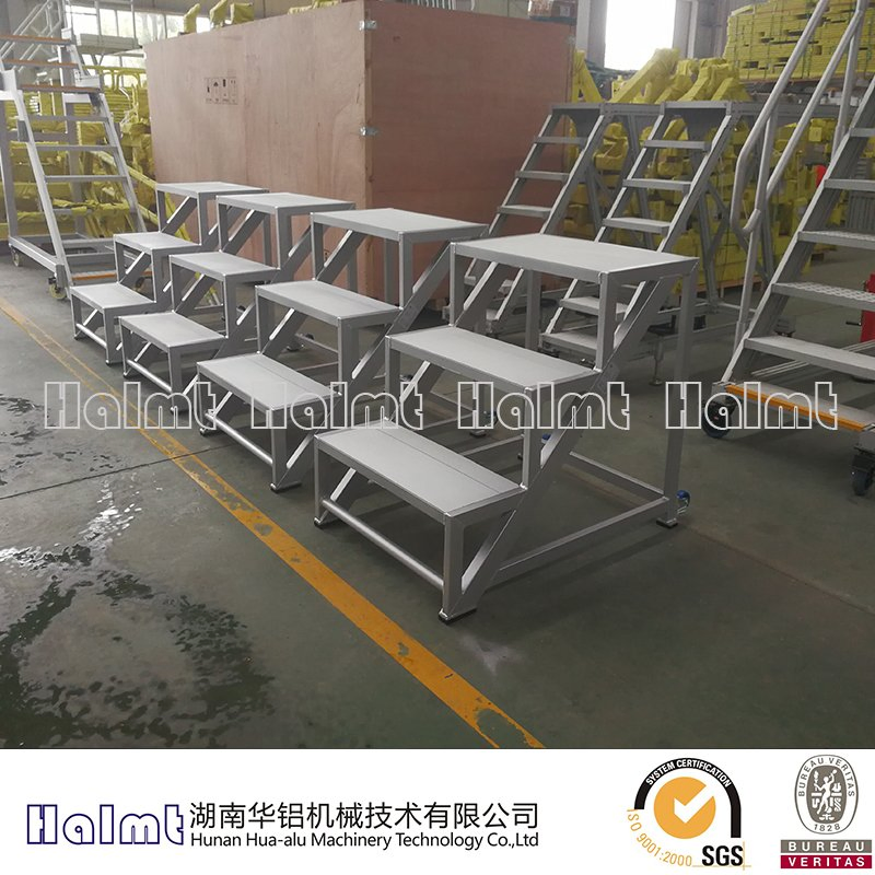 High Quality Mobile Industrial Aluminium Step Ladder