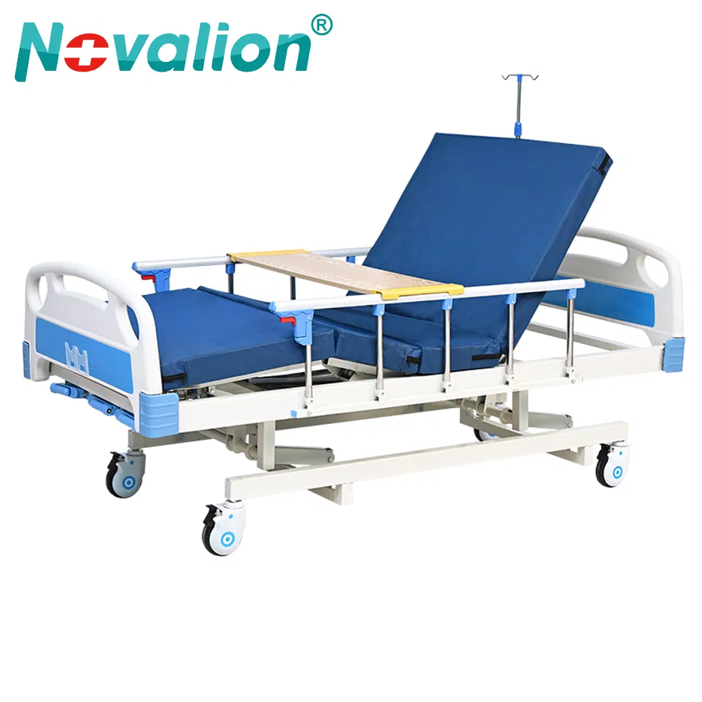 Hospital Furniture Medical Beds 3 Cranks Manual Hospital Beds for Patient
