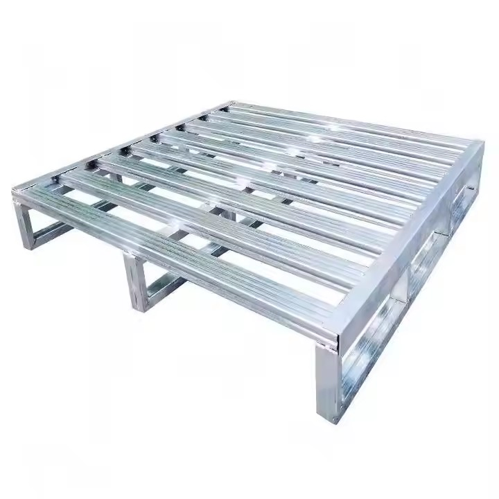 Warehouse Metal Pallet Racks Steel Storage Shelf Cast Iron Module Pallets 700X520X10 Custom Size Steel Pallet Racking