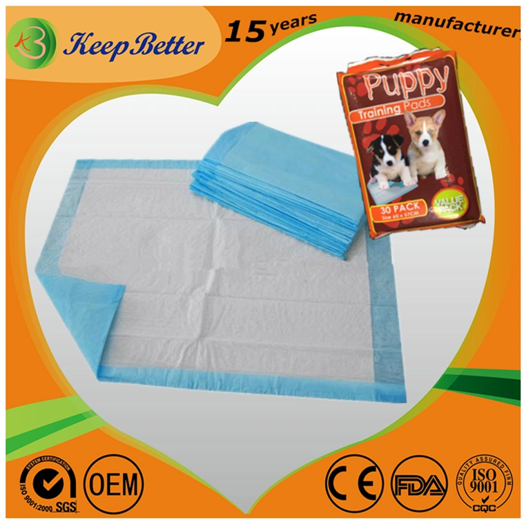 Pet Supply Disposable Anti-Slippery Sticker Pet Dog Puppy Training PEE Urine Pad Wee Wee Hygienic Sanitary Mat Under Pad