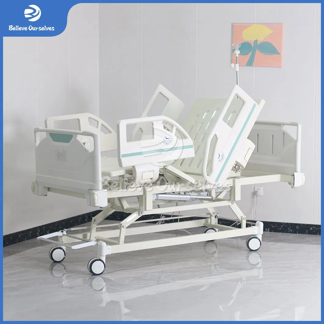 Huaren Medical Equipment Manufacturing Hospital Bed Hr-D08 Three Function Electric Medical Bed