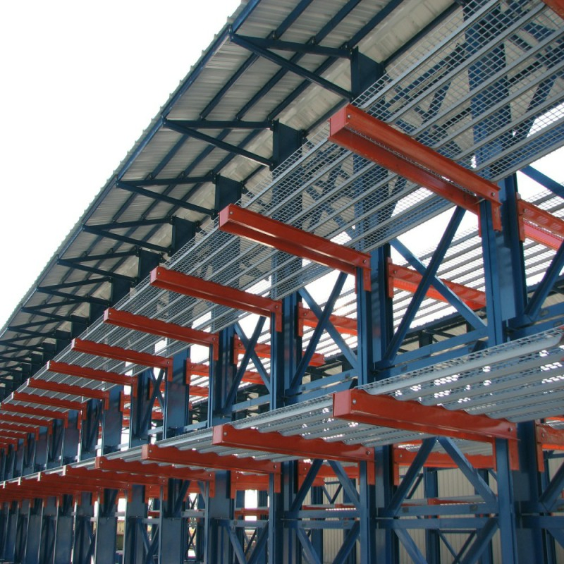 Heavy Duty Warehouse Shelving Single Pallet Rack Galvanised Cantilever Rack System for Storage Warehouses
