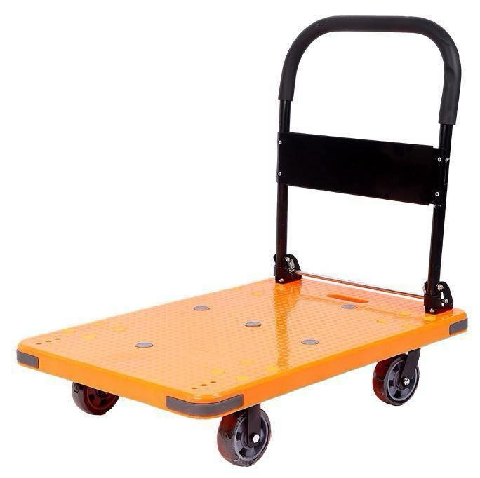 Customized Industrial Assembly Line Trolley for Machine Shops and Assembly Lines Folding Platform Trolley