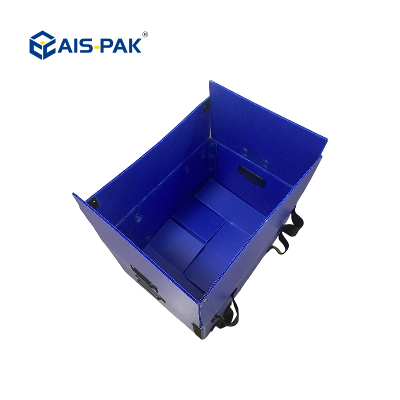 Foldable PP Plastic Magic Tape Hollow Board Corrugated Turnover Box Waterproof Storage Packing Box