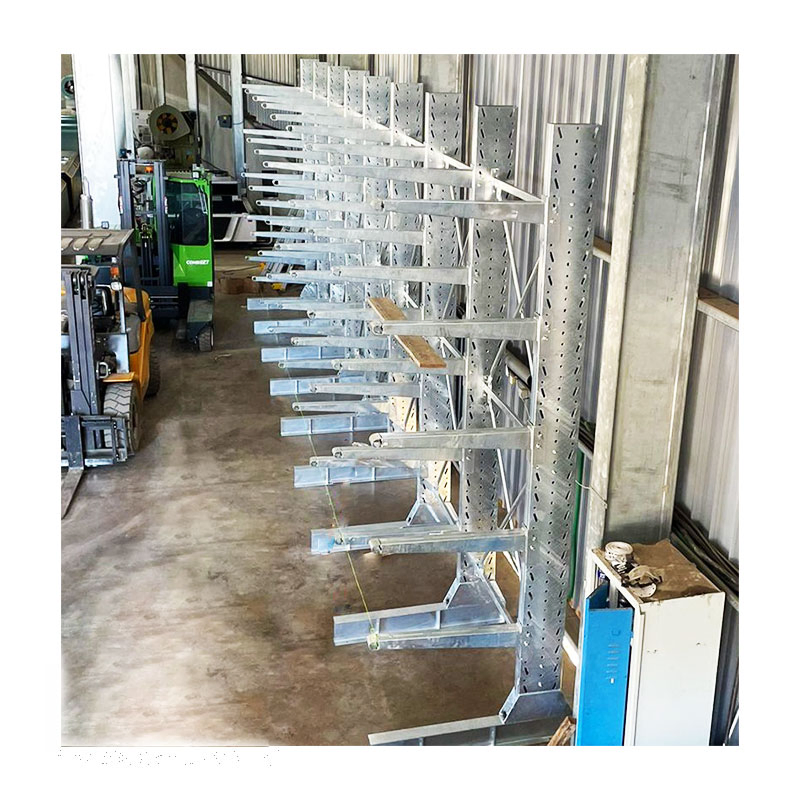Heavy Duty Warehouse Shelving Single Pallet Rack Galvanised Cantilever Rack System for Storage Warehouses