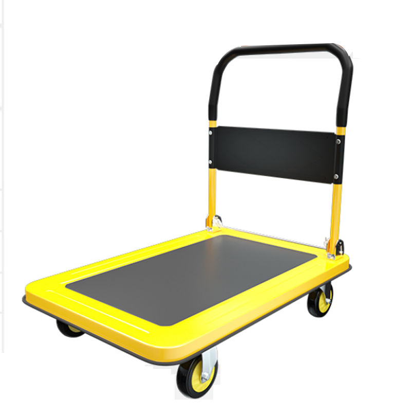Heavy Duty Steel Luggage Medical Push Mobile Cart Foldable Platform Hand Trolley