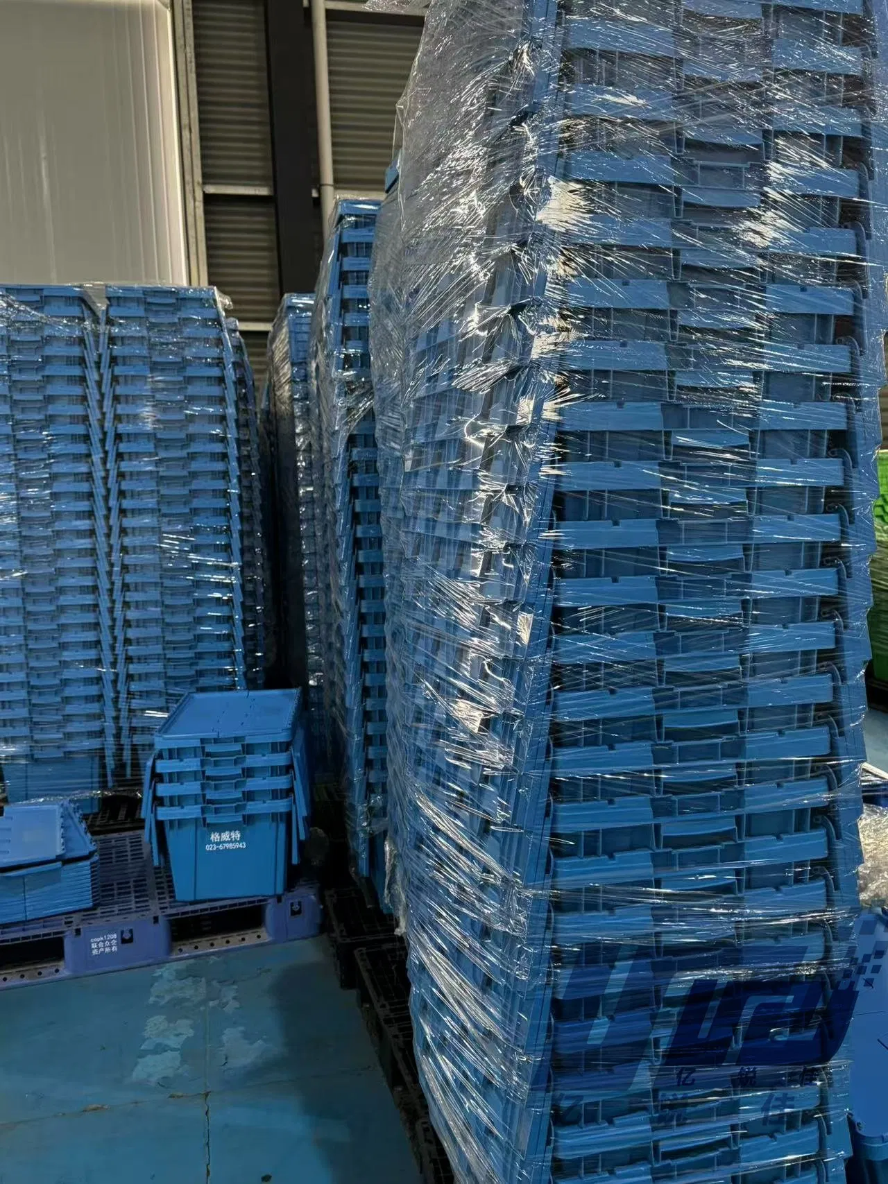 Industrial - Grade Foldable Plastic Turnover Box for Warehouse Logistics Operations