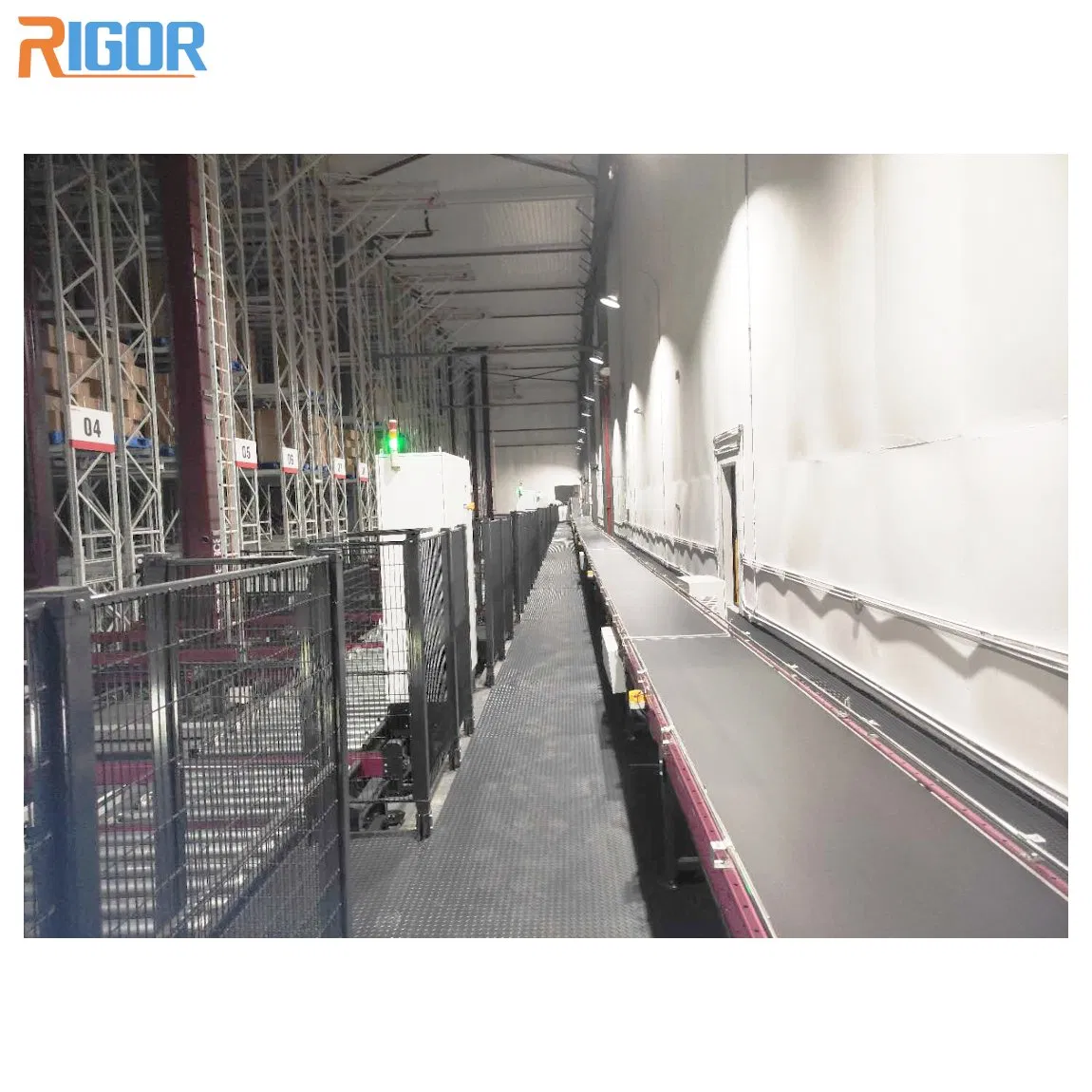 High-Speed Conveyor System PVC Belt System Efficient Motorized Box Conveyor Handling System for Warehouse Automation