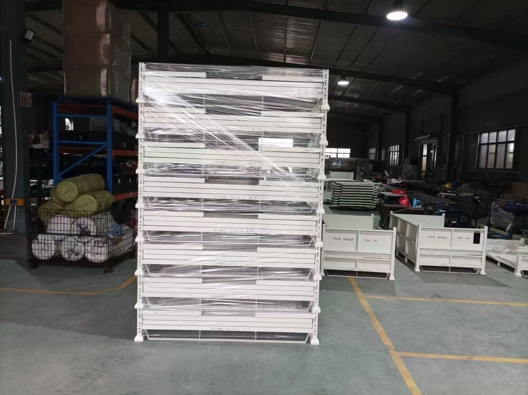 Heavy Duty Stackable and Foldable 1 Warehouse Collapsible Metal Box for Workshop Turnover Cargo &amp; Storage Equipment