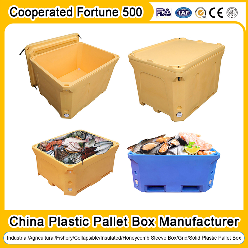 1200X1000X1150 mm Plastic Collapsible Turnover Box PP Honeycomb Sleeves Pallet Storage Box Foldable Pallet Box