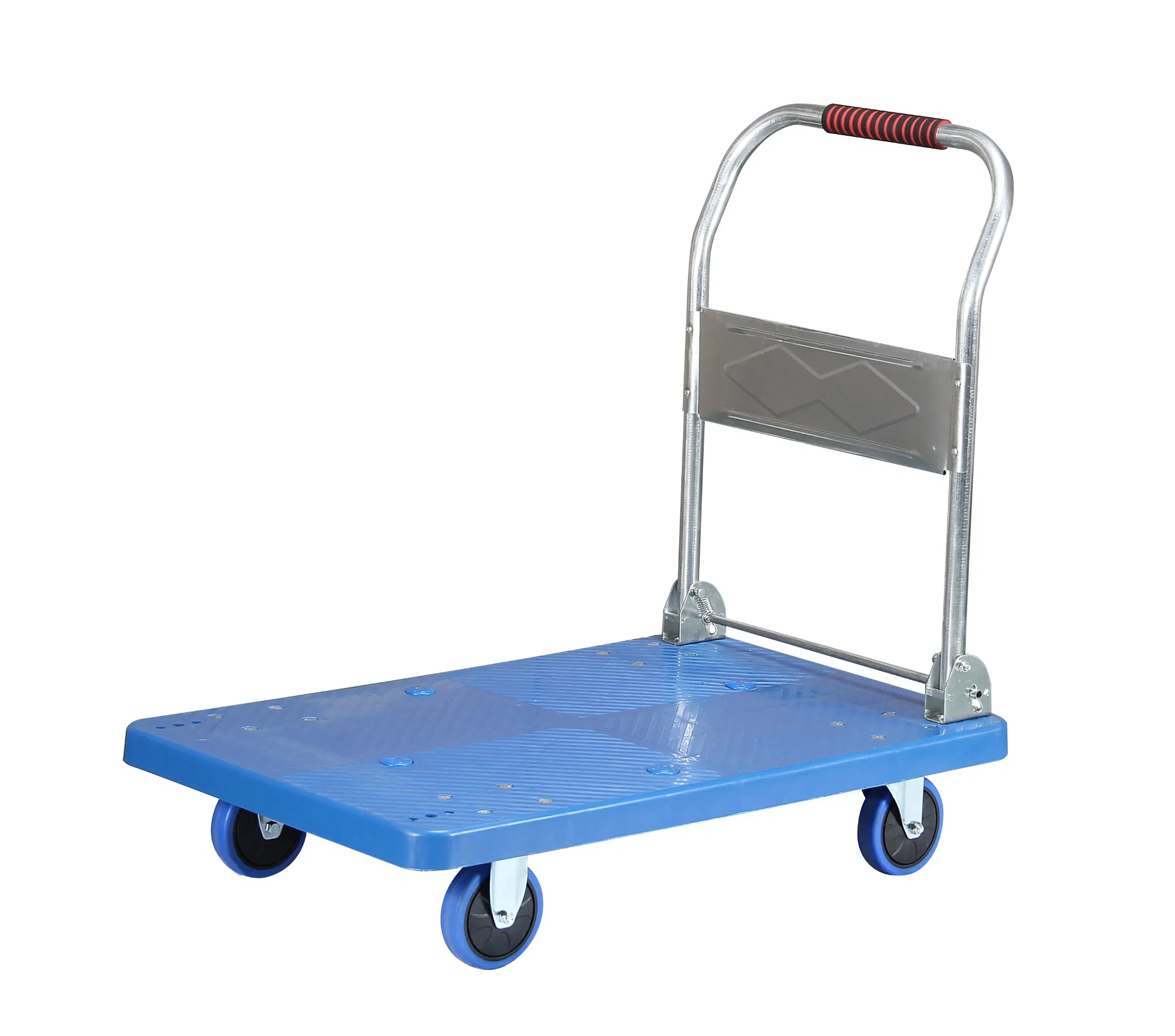 Durable Industrial-Grade Platform Hand Trolley with Smooth Rolling Wheels