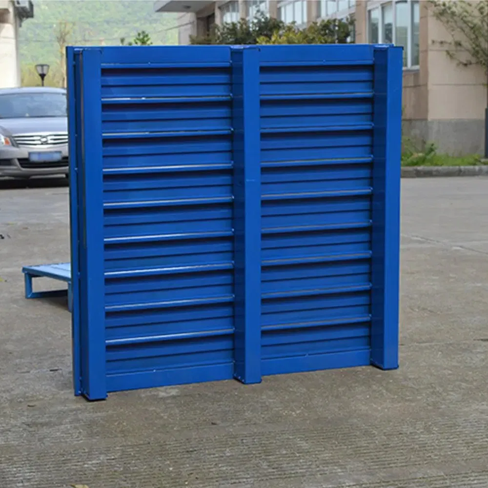 Heavy Duty Storage Warehouse Metal Shelf Industrial Steel Pallet Galvanized Stackable Euro Iron Pallet