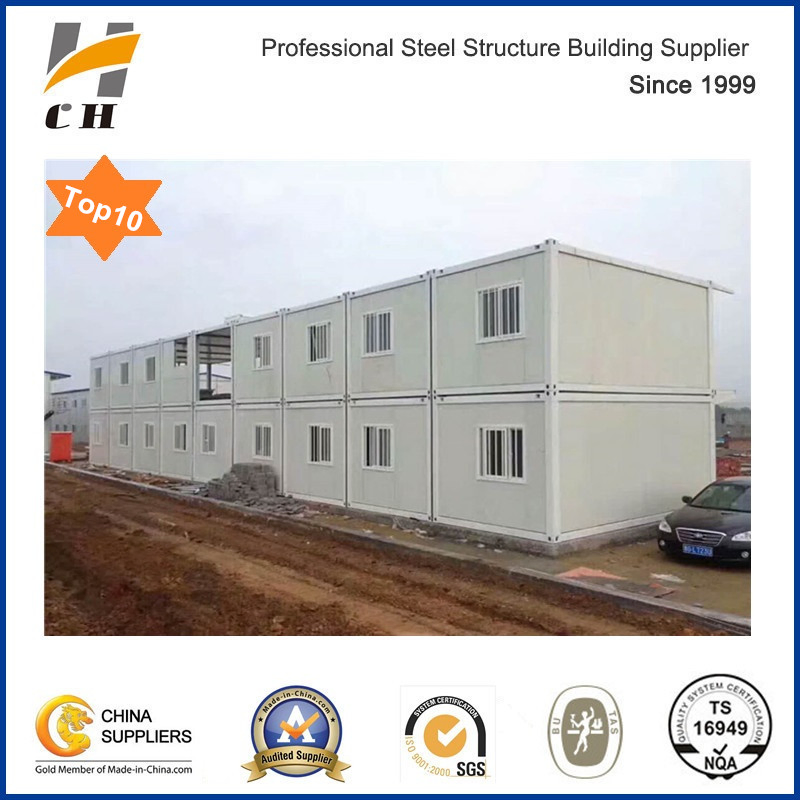 Factory Price Prefab/Prefabricated Light Weight Steel Structure Low Cost Worker Dormitory / Two Storey Office Container House Labor Camp for Africa