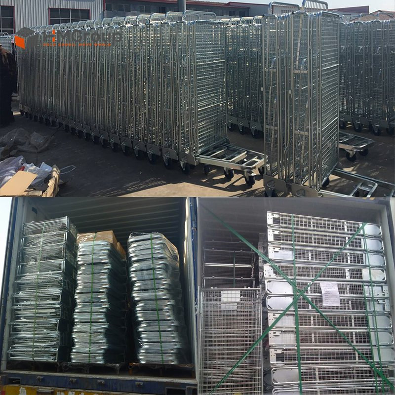 European Standard Roll Container Warehouse Cargo Transport Rolling Cage Trolley
