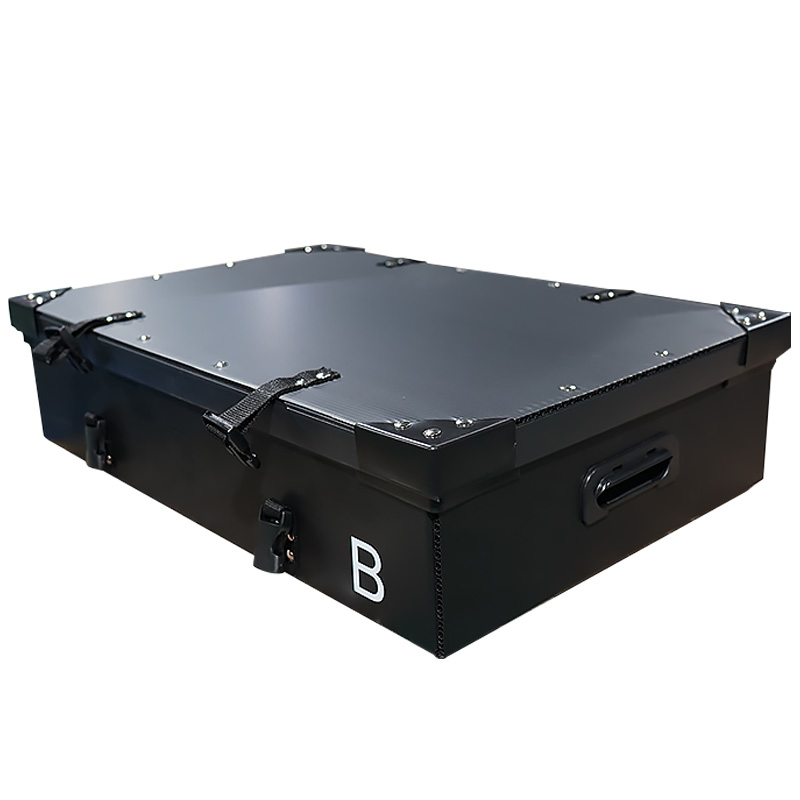 Factory Customize Anti-Static Foldable PP Corrugated Plastics Hollow Sheet Turnover Box Skeleton Boxes with Edge