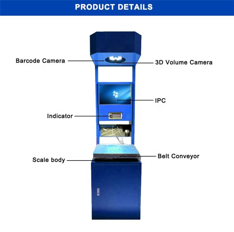 Static Parcel Weight and Scanning Volume Dimension Automation Dws Machine Intelligent Logistics Warehouse System