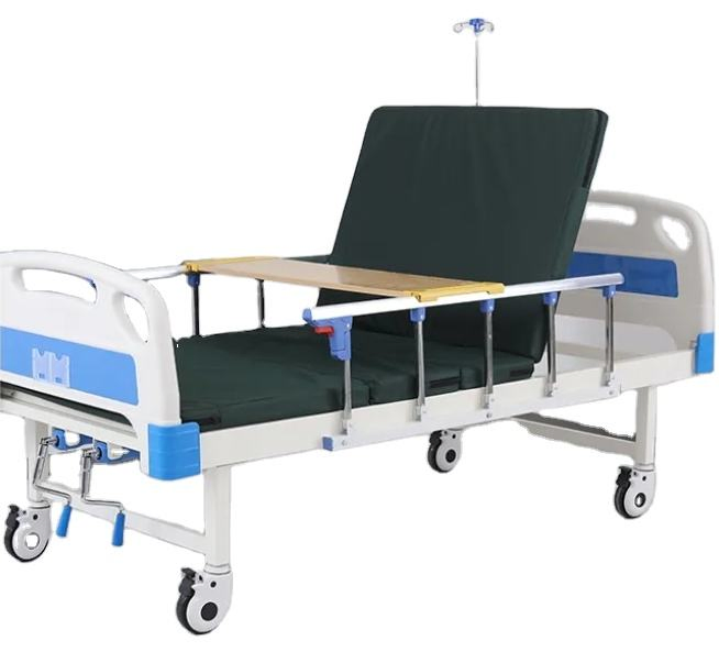 Hospital Furniture Manufacturer Outlet 2 Functions Hospital Bed Two Cranks Medical Bed