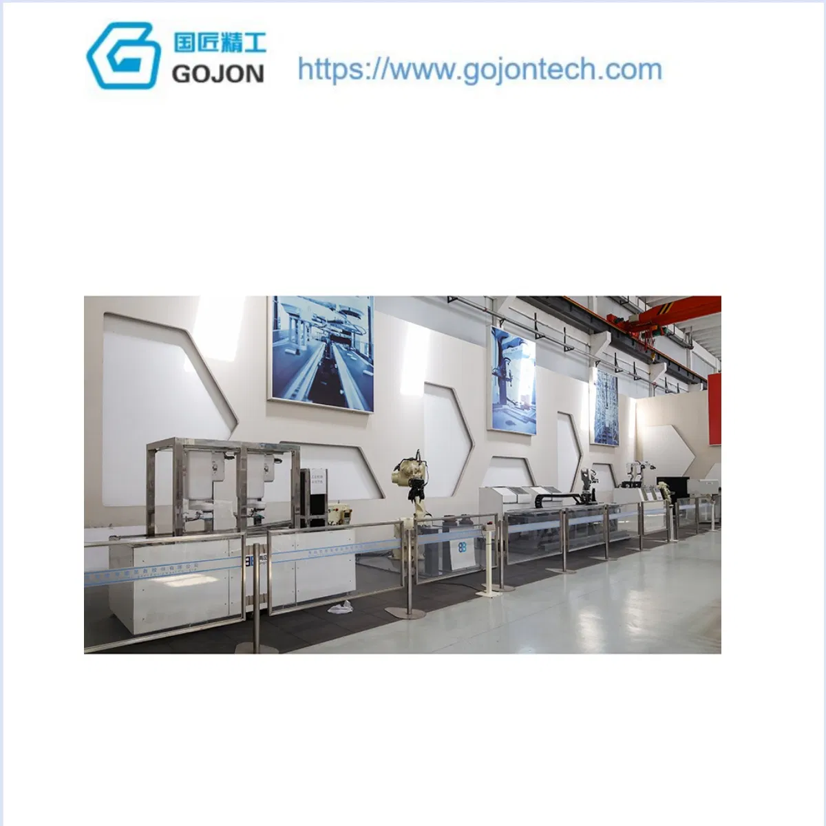 Efficient Pallet Wrapping &amp; Strapping Machine Industrial Logistics and Warehouse Cargo with Safety Protection