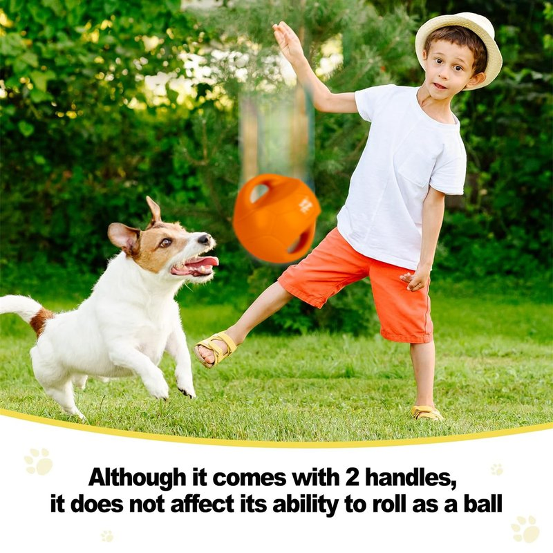 Dog Outdoor Training Toy, Squeaky Bite-Resistant Soccer Ball, Handheld Pet Tug Ball, Hot-Selling Cross-Border Pet Supplies