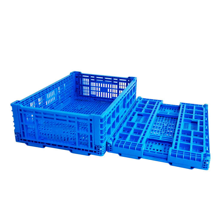 Foldable Crate Plastic Folding Basket Turnover Basket Warehouse Storage Box
