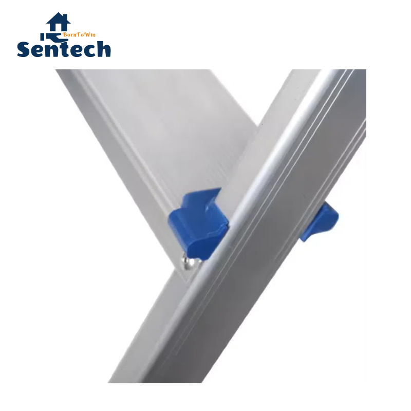 Durability Folding Ladder Multipurpose Mobile Ladder with Safety Rope 8-Step for Homeuse