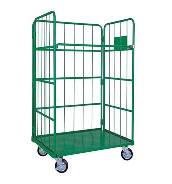 Wholesale Heavy Duty Wire Steel Roll Container Storage Cage Trolley