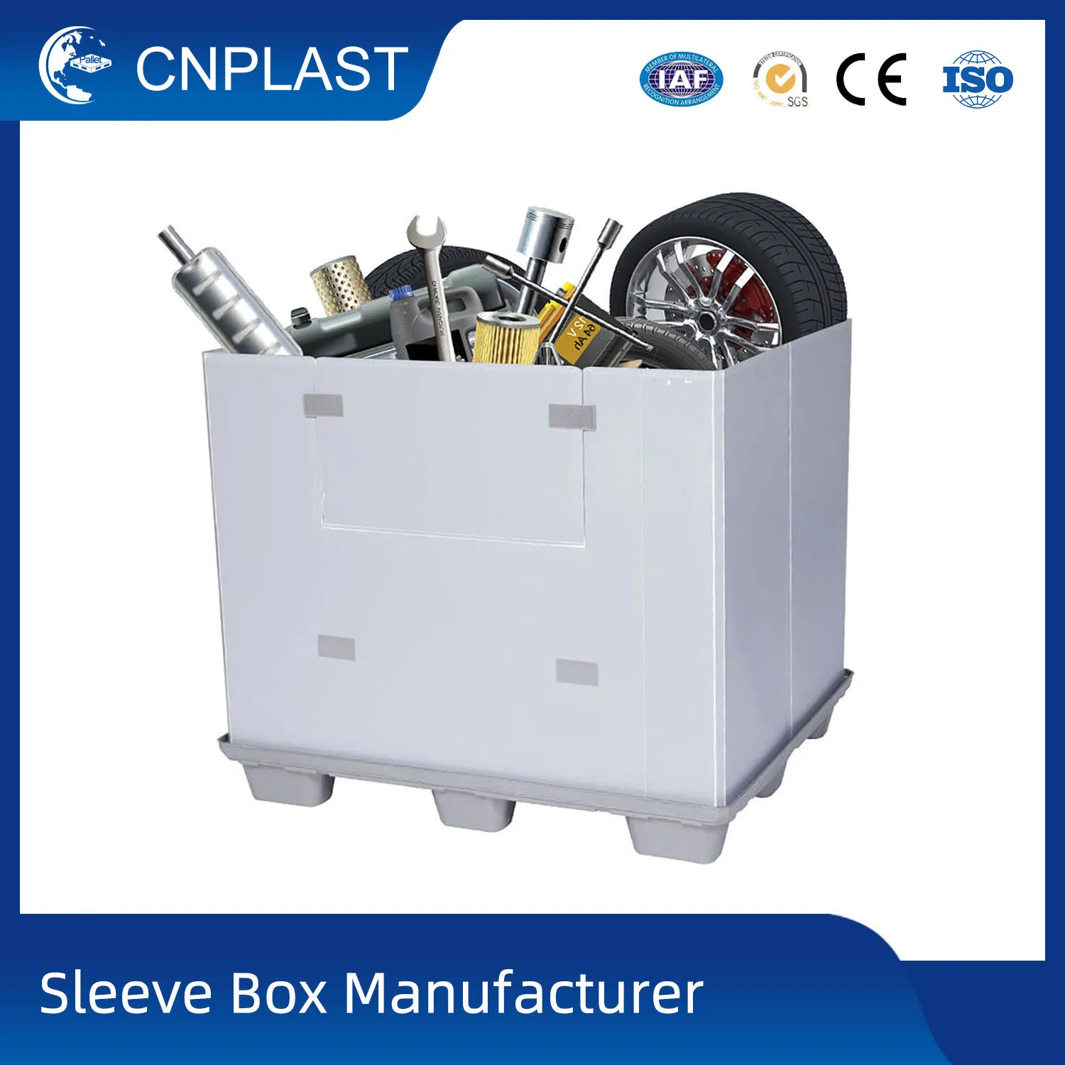 Heavy Duty Large Industrial Logistic Gaylord Custom Sleeve Collapsible Folding Foldable Plastic Coaming Antistatic PP Hollow Turnover Corrugated Boxes