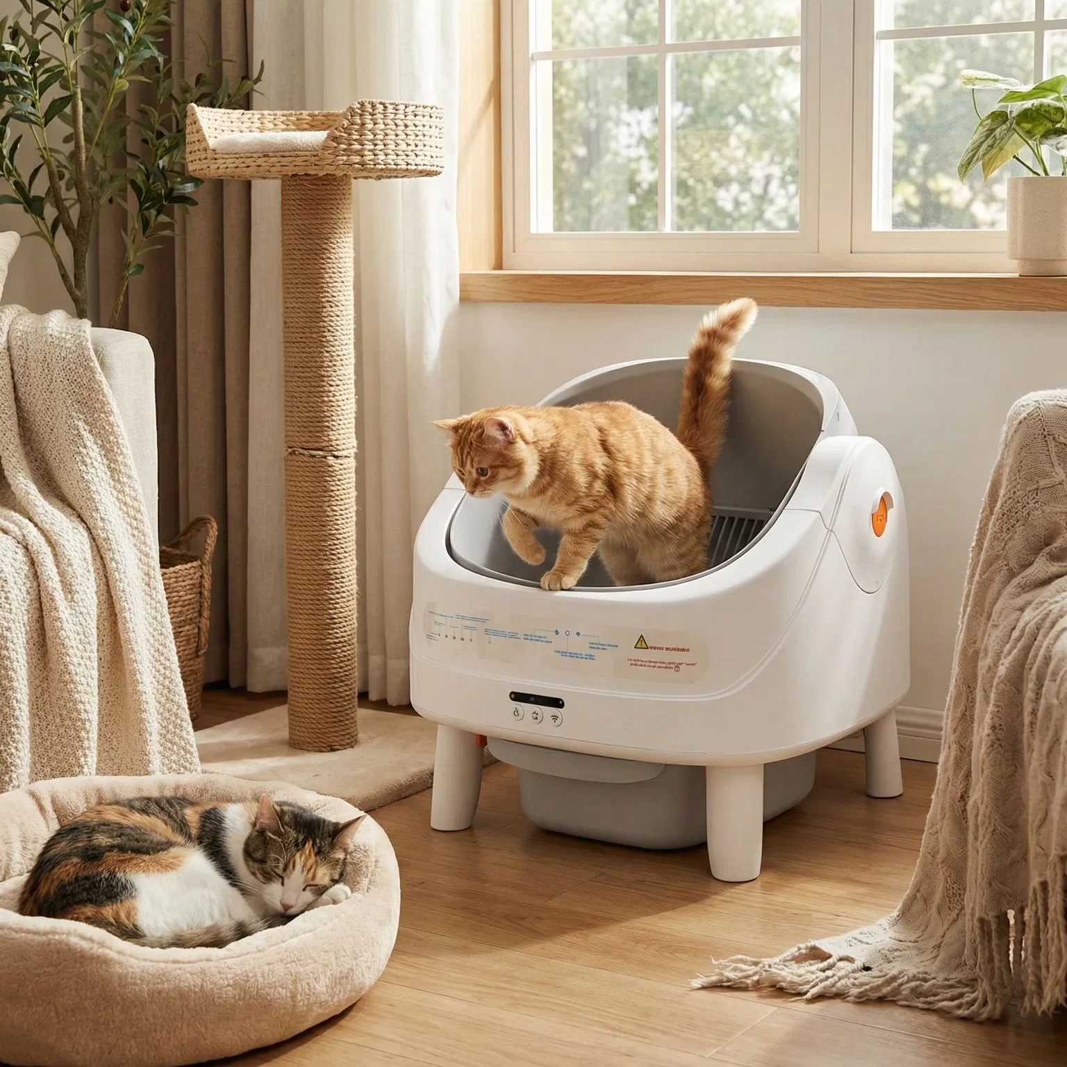 Smart Self-Cleaning Cat Litter Box
