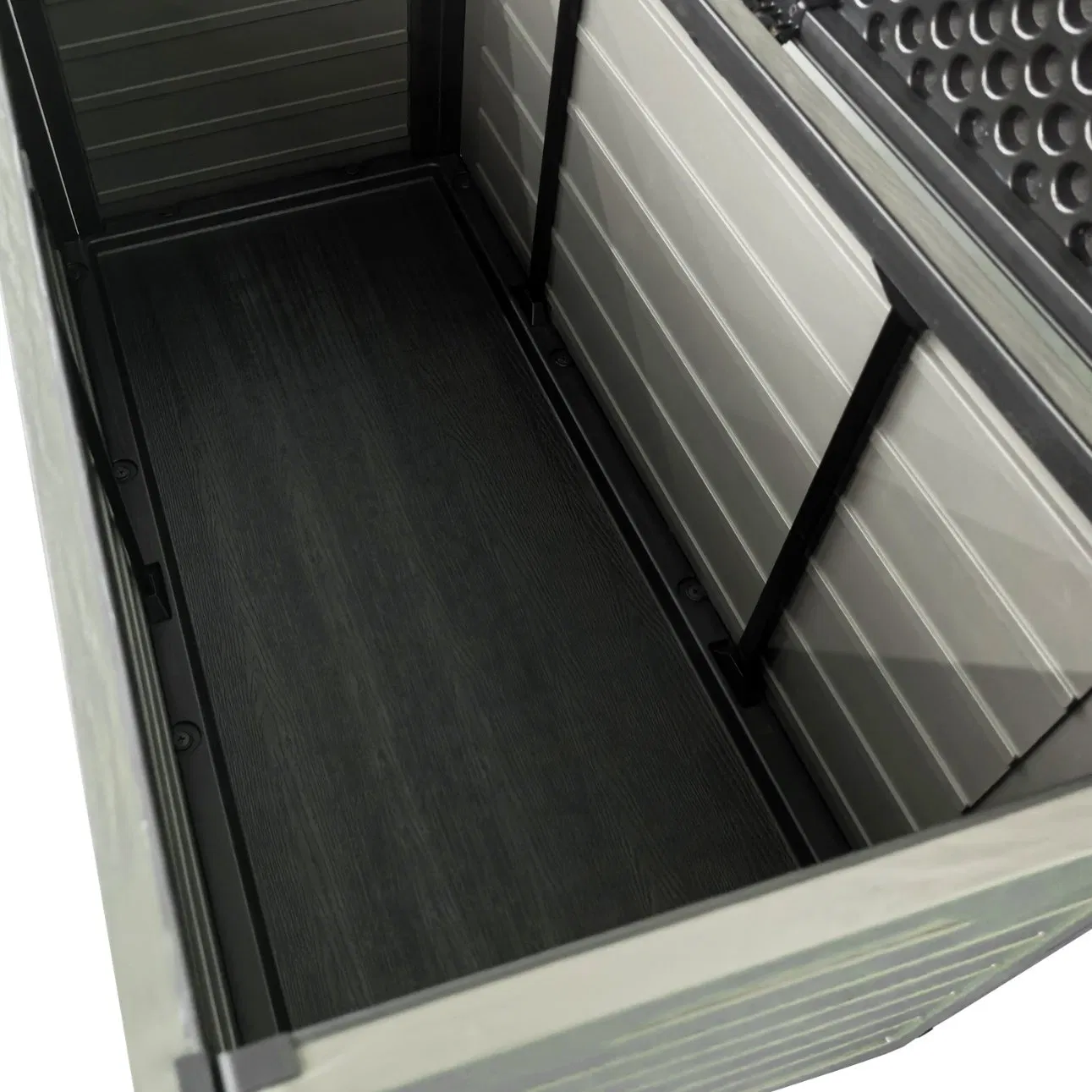 Large Garden Furniture Plastic Outdoor Cushion Storage Box Plastic Wicker Deck Container for Patio