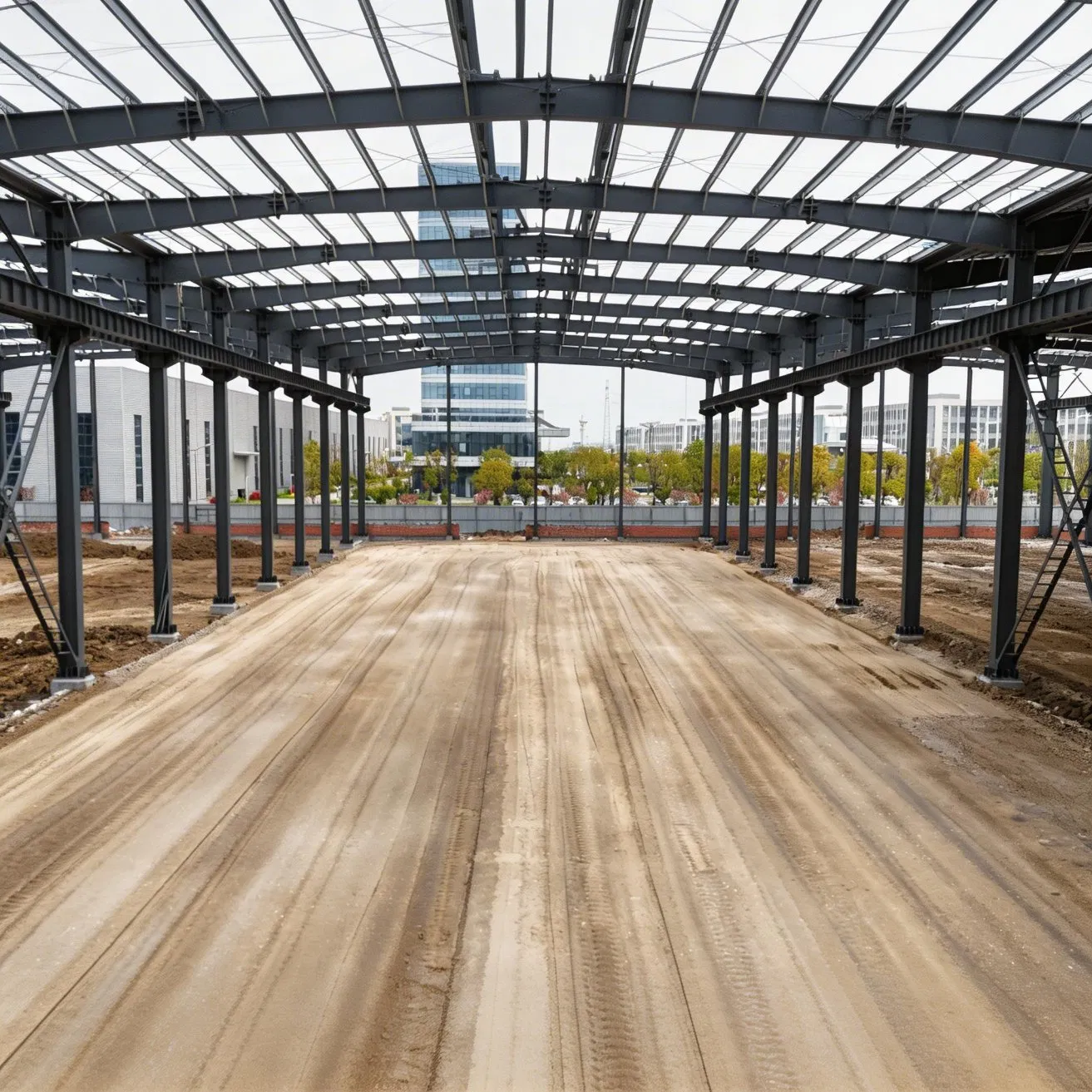 Steel Structure Workshop for Southeast Asia Industrial Park Construction