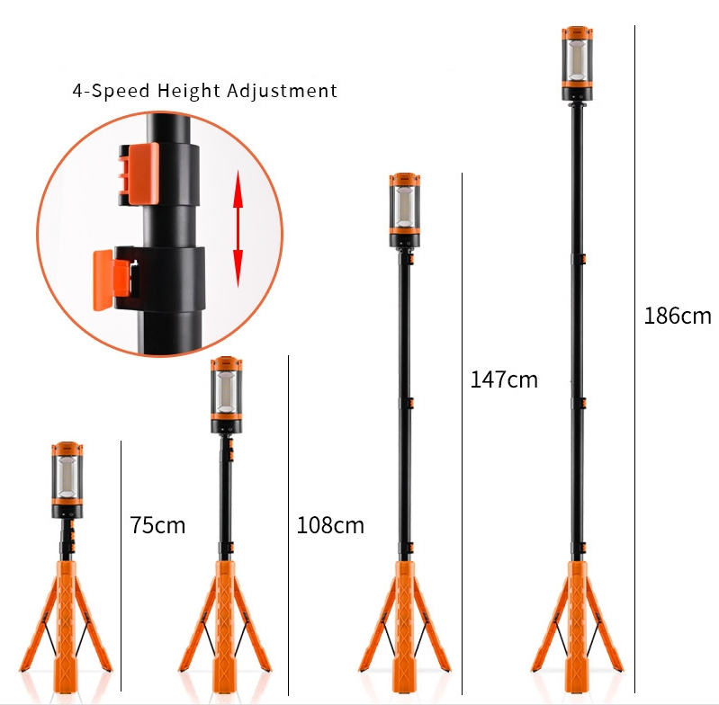 Adjustable Tripod Camping Lantern Waterproof