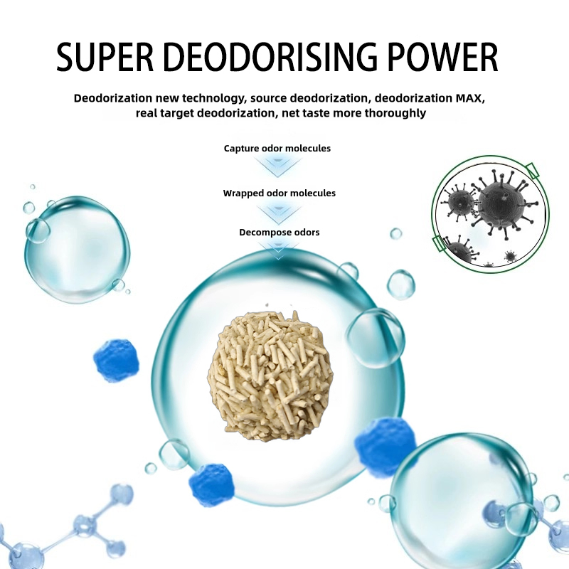 Pet Accessories Supply Dust-Free Cat Litter Sands Natural Mateial Lightweight Cat Litter Biodegradable Eco-Friendly Clumping OEM Tofu Cat Litter