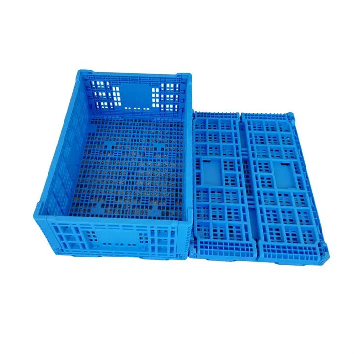 Foldable Crate Plastic Folding Basket Turnover Basket Warehouse Storage Box