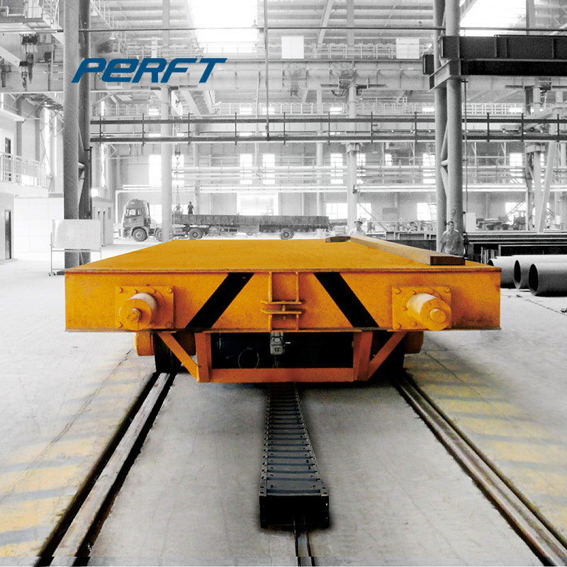 Cable Drum Powered Transfer Trolley with Platform Track Carrier Material Handling Equipment
