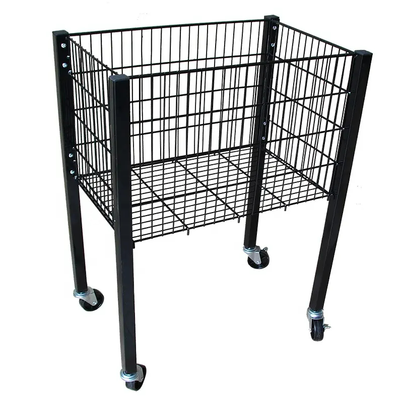 Toy Clothing Mesh Basket Roll Cage Trolley