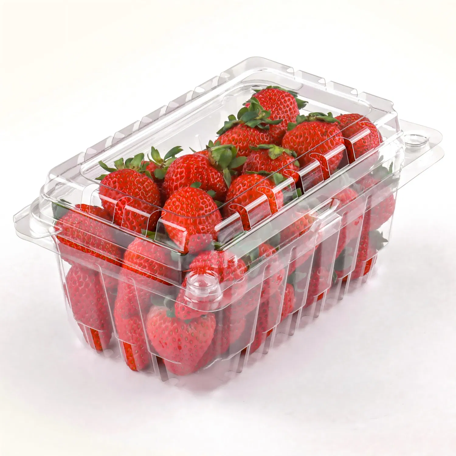 1 Lb Pet Blister Plastic Strawberry Clamshell Box for Fruit Packing