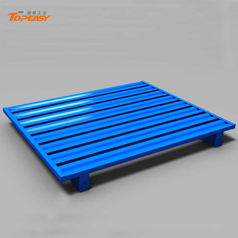 Customized Single-Side Steel Iron Pallets Metallic Pallet for Warehouse