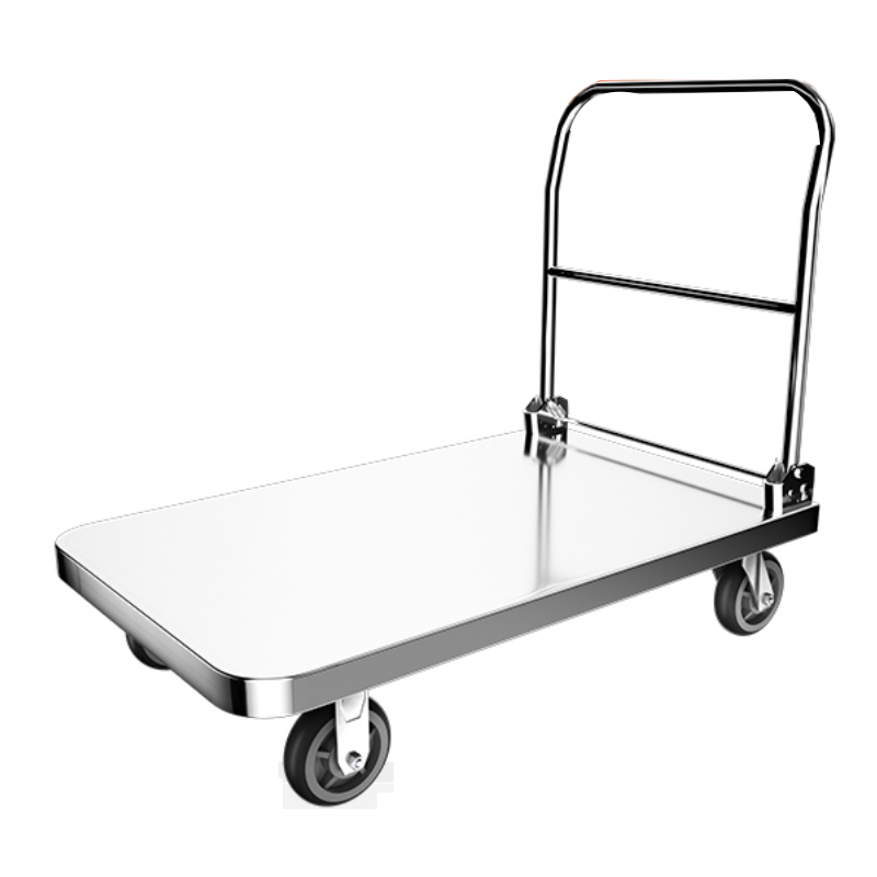 Heavy Duty Steel Luggage Medical Push Mobile Cart Foldable Platform Hand Trolley
