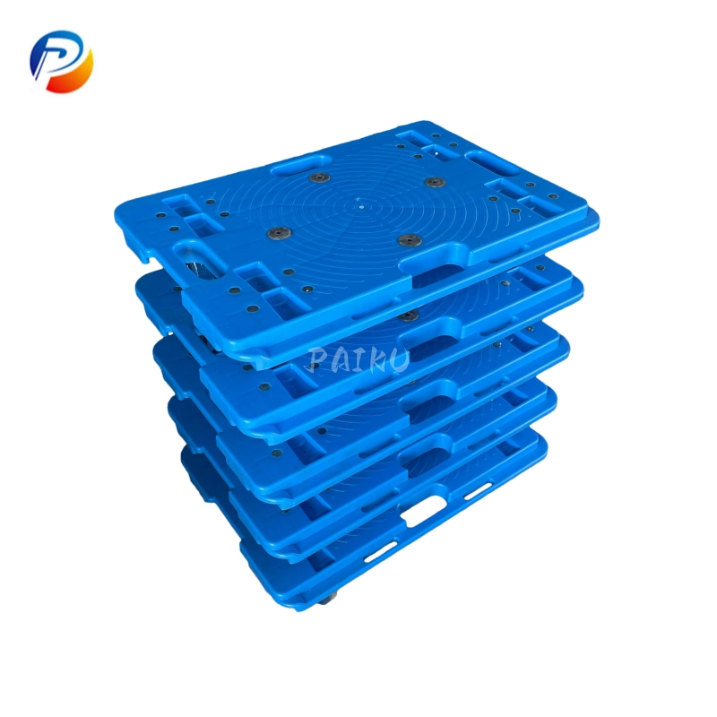 High Quality Heavy Duty PP Platform Trolley Hand Truck Trolley Tool Trolley Cart for Warehouse Storage