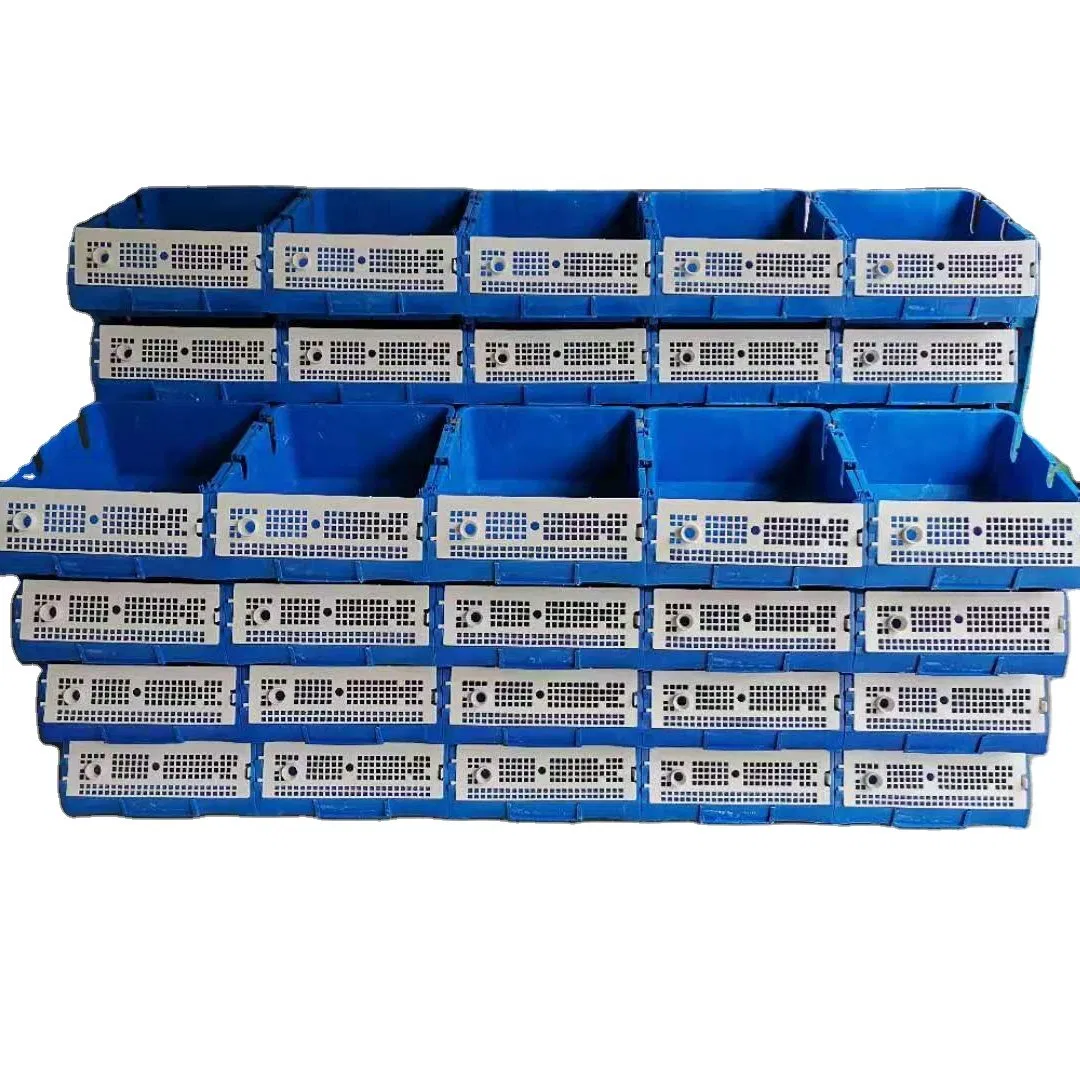 Plastic Crates Crab Lobster Aquaculture Folding Stackable Turnover Box with Lid Plastic Farming System Box