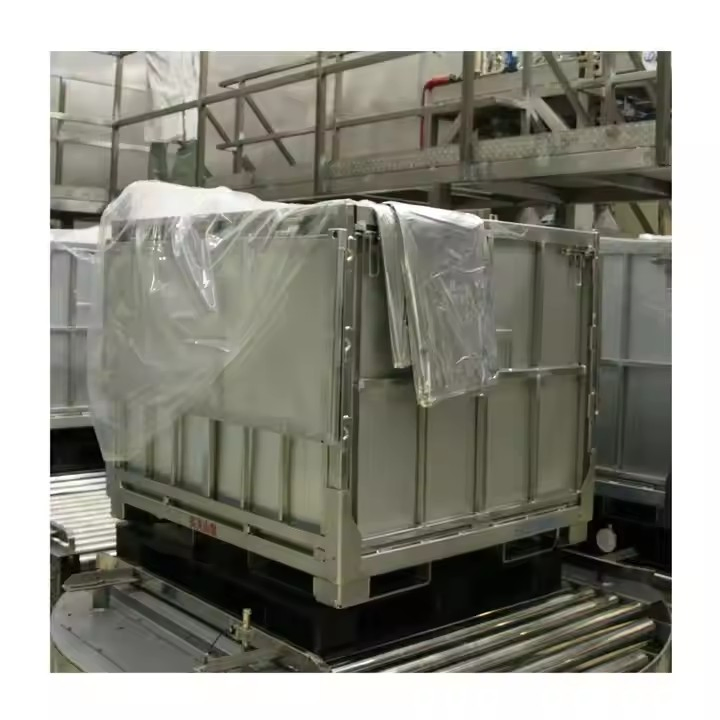 Galvanized Foldable Rubber Shipping Warehouse Metal Turnover Box