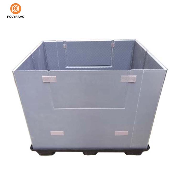 Reusable Sleeve Pallet Box with Quality Assurance Foldable Pallet Sleeve Set Industrial Lightweight Plastic Hoarding Box Turnover Box for Auto Parts Storage