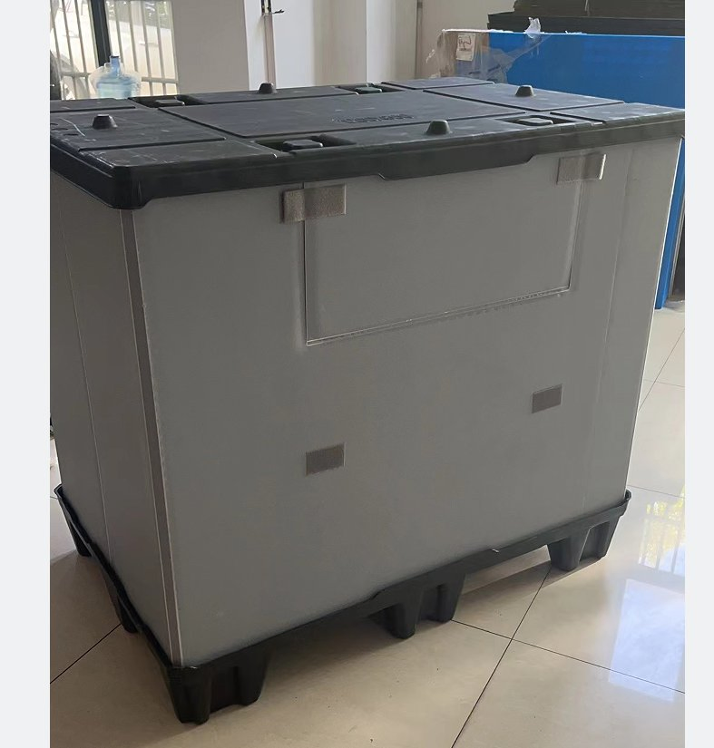 Stackable Reusable Recyclable Collapsible Foldable PP Honeycomb Coaming Box Plastic Pallet Box