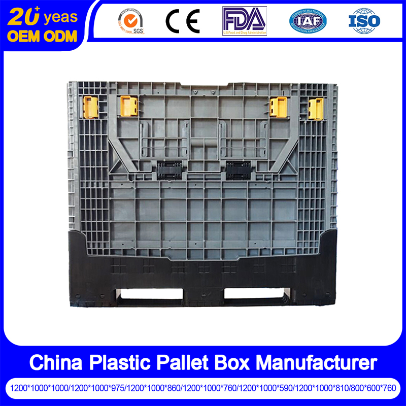 Wholesale Plastic Custom Packaging Shipping Storage Bin Foldable Collapsible Garbage Pallet Container Cage Box with Logo for Auto Parts