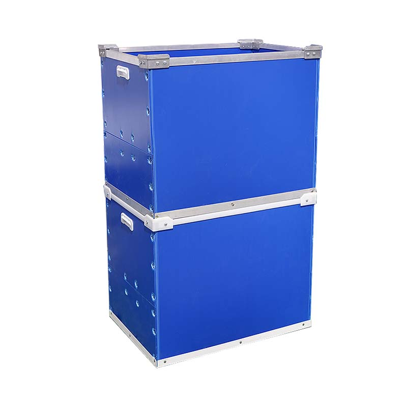 Factory Customize Anti-Static Foldable PP Corrugated Plastics Hollow Sheet Turnover Box Skeleton Boxes with Edge