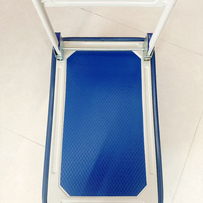 Heavy-Duty Platform J 250 Blue Japanese Style Trolley for Easy Transport and Storage
